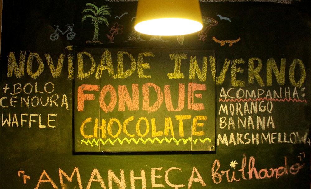 Parede em giz no Georgia Café (Divulgação / La Viagem)