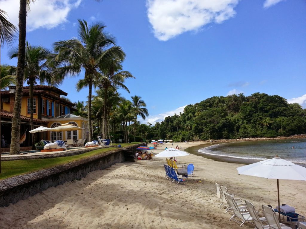 A praia das Conchas é outra paraíso escondido na Serra do Guararu, na cidade do Guarujá, litoral de São Paulo. (Divulgação)
