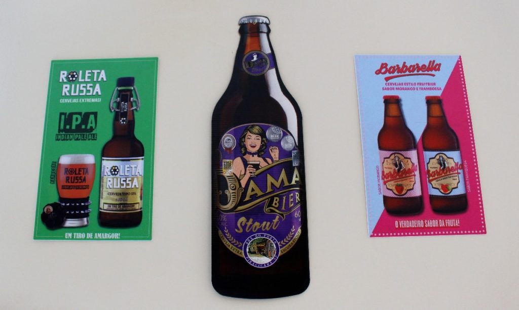 Cervejaria Artesanal Boutique situada na Rua Tolentino Filgueiras, 5, na cidade de Santos, litoral de São Paulo. (Foto e Arte: La Viagem)