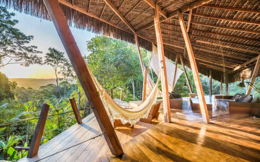 Villa Kabru, na cidade de Itacaré na Bahia. O Glamping que mistura sofisticação e interação total com a Mata Atlântica. (Divulgação/Internet)