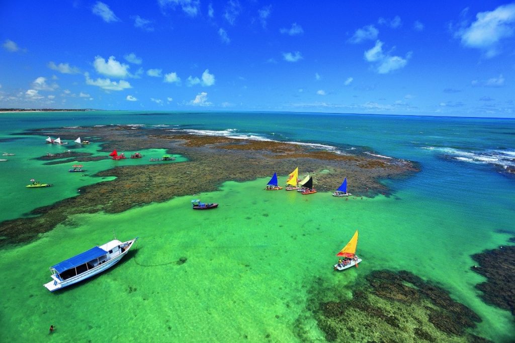 Porto de Galinhas, em Pernambuco. Um ótimo ponto turísticos para ser visitado em baixa temporada (Divulgação / Internet)