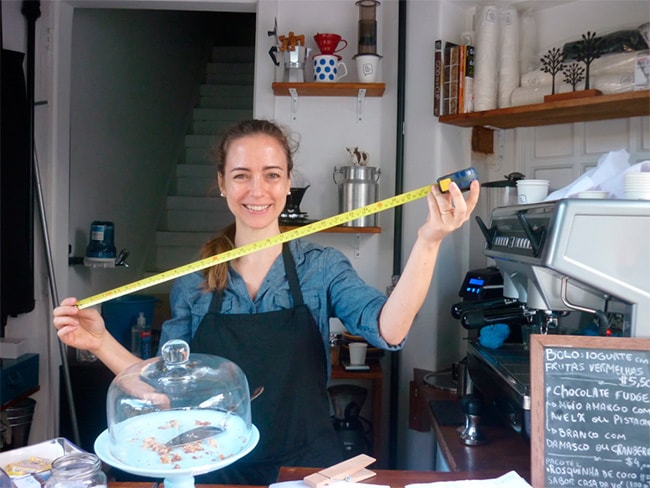 Sob o comando de Flavia Pogliane, o The Little Coffee Shop Brasil possui cerca de 2m² de área. (Divulgação:Internet)
