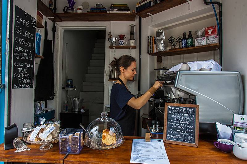 a Little Coffe Shop honra seu nome sendo considerada umas das menores cafeterias do mundo. (Divulgação: Internet)