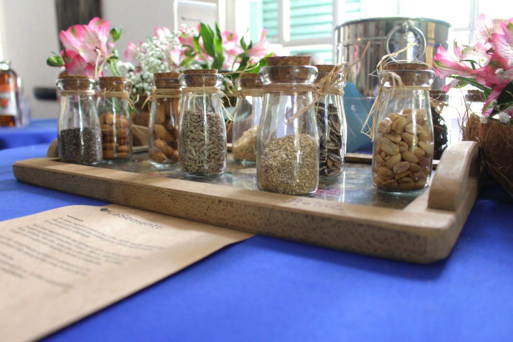 O leite vegetal da La Sementti era um dos destaques do evento com a experimentação de vários sabores. (Foto: La Viagem)