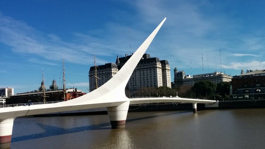 Puente de la Mujer em Buenos Aires, Argentina.